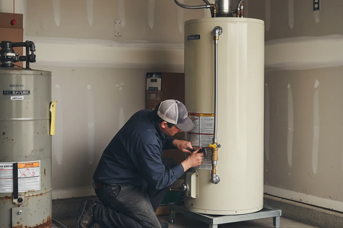 Water heater and shutoff valve replacement in Palo Alto